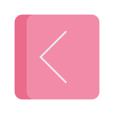 Chevron Left, Animated Icon, Flat