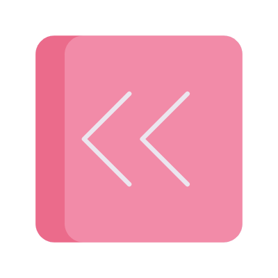 Chevrons Left, Animated Icon, Flat