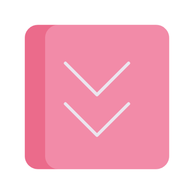 Chevrons Down, Animated Icon, Flat