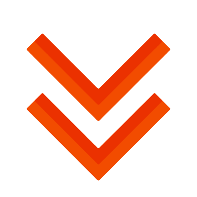 Chevrons Down, Animated Icon, Flat