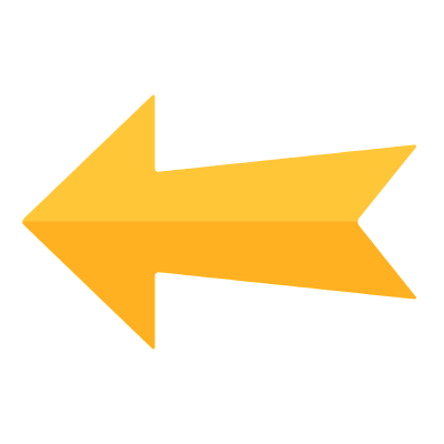 Arrow Notched Left, Animated Icon, Flat