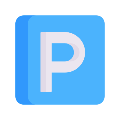 Parking, Animated Icon, Flat