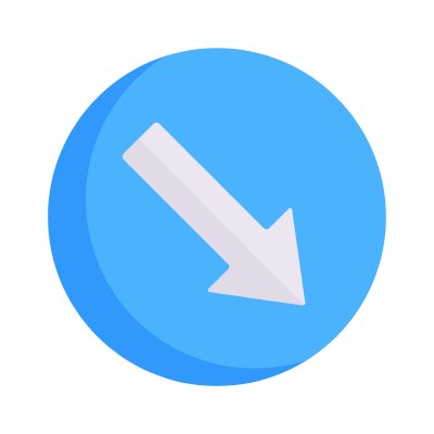 Keep Right, Animated Icon, Flat