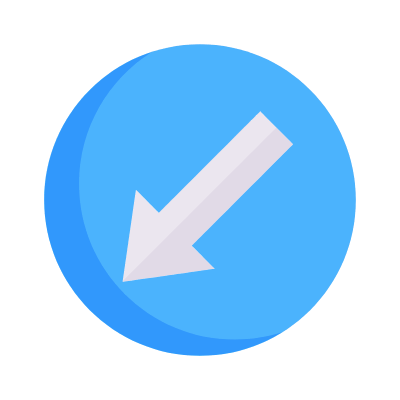 Keep Left, Animated Icon, Flat