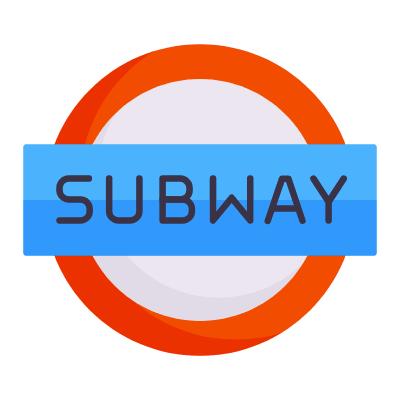 Subway, Animated Icon, Flat