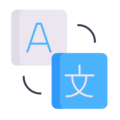 Translation, Animated Icon, Flat