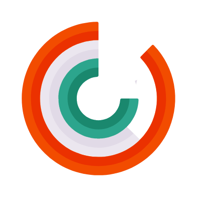 Bar Chart Radial, Animated Icon, Flat