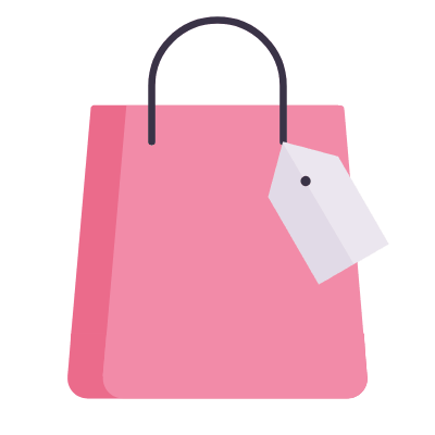 Shopping Bag Pricetag, Animated Icon, Flat