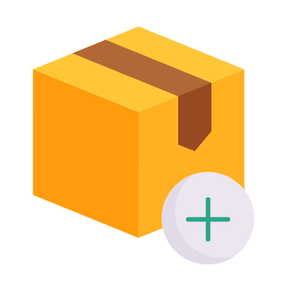 Box Plus, Animated Icon, Flat