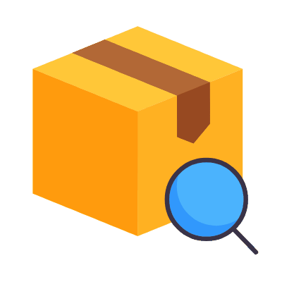 Box Magnifier, Animated Icon, Flat
