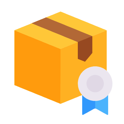 Box Badge, Animated Icon, Flat