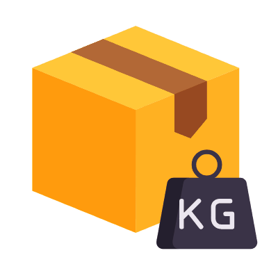 Box Weight, Animated Icon, Flat