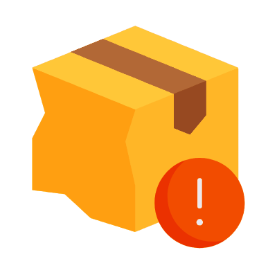 Box Damage, Animated Icon, Flat