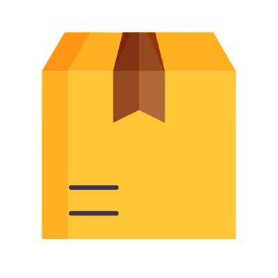 Box Front, Animated Icon, Flat
