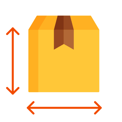 Box Front Size, Animated Icon, Flat