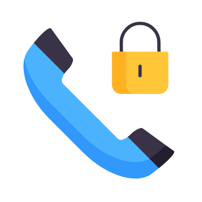 Phone Lock, Animated Icon, Flat