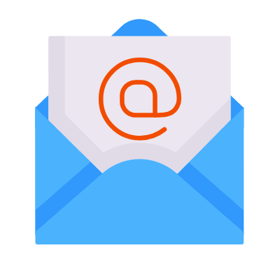 Mail Open At, Animated Icon, Flat