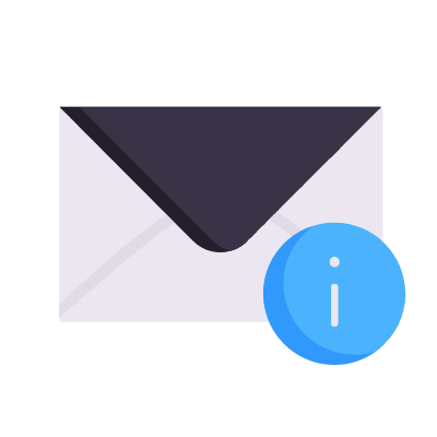 Mail Info, Animated Icon, Flat