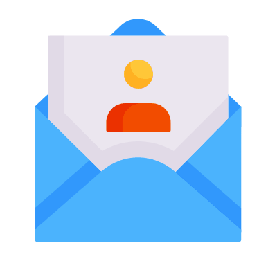Mail Open User, Animated Icon, Flat