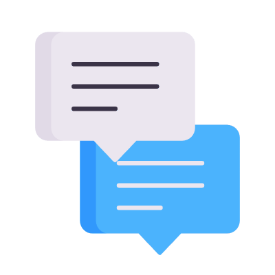 Messages Text, Animated Icon, Flat