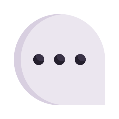 Chat Dots, Animated Icon, Flat