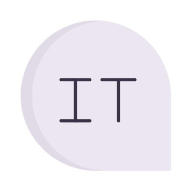 Chat Italian, Animated Icon, Flat