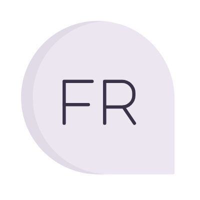 Chat French, Animated Icon, Flat