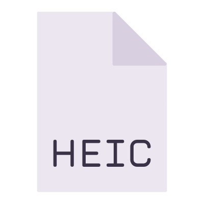 File HEIC, Animated Icon, Flat