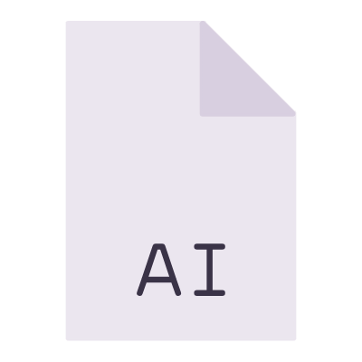 File AI, Animated Icon, Flat