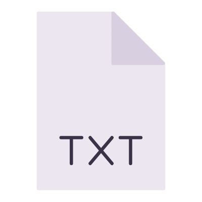 File TXT, Animated Icon, Flat