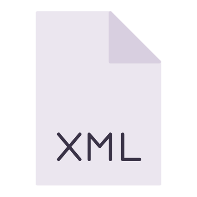 File XML, Animated Icon, Flat