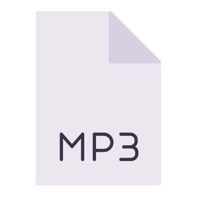 File MP3, Animated Icon, Flat
