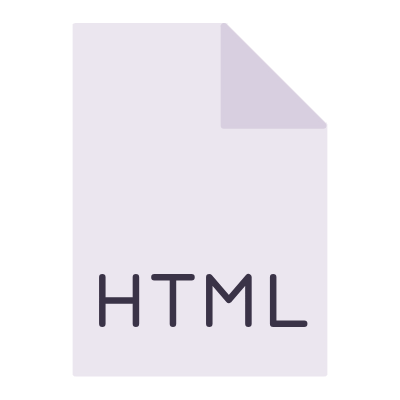 File HTML, Animated Icon, Flat