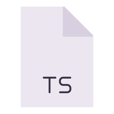 File TS, Animated Icon, Flat