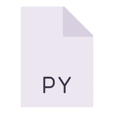 File PY, Animated Icon, Flat