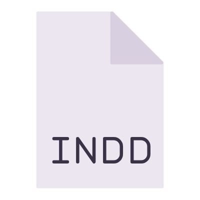 File INDD, Animated Icon, Flat