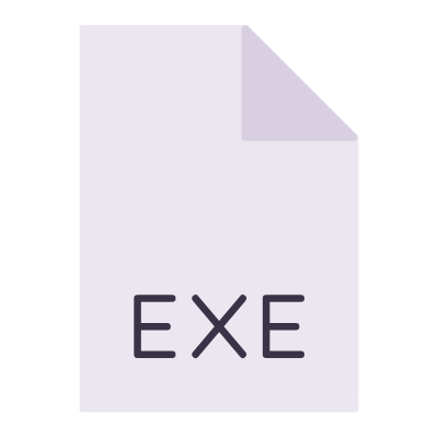 File EXE, Animated Icon, Flat
