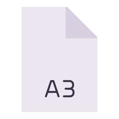 File A3, Animated Icon, Flat