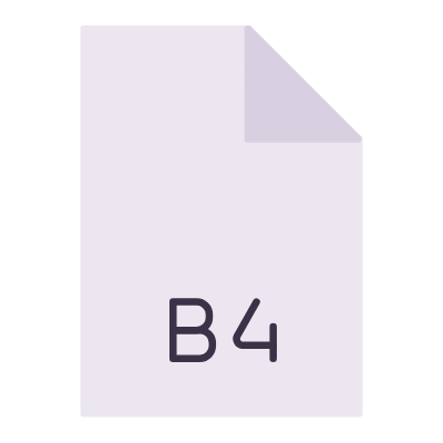 File B4, Animated Icon, Flat