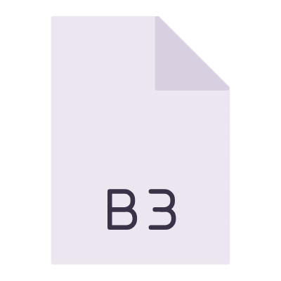 File B3, Animated Icon, Flat