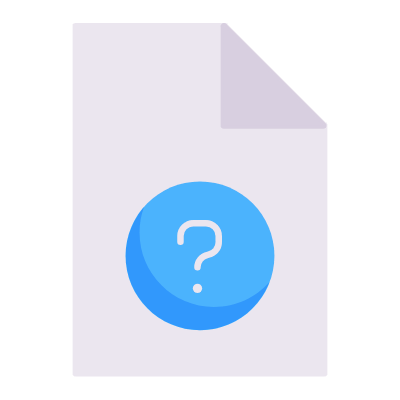File Question, Animated Icon, Flat