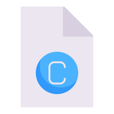 File Copyright, Animated Icon, Flat
