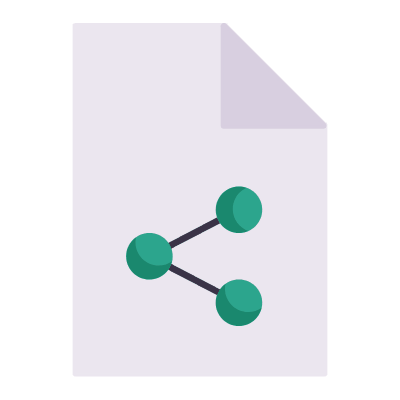 File Share, Animated Icon, Flat