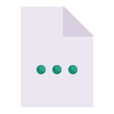 File Dots, Animated Icon, Flat