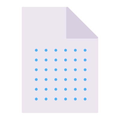 File Dotted, Animated Icon, Flat
