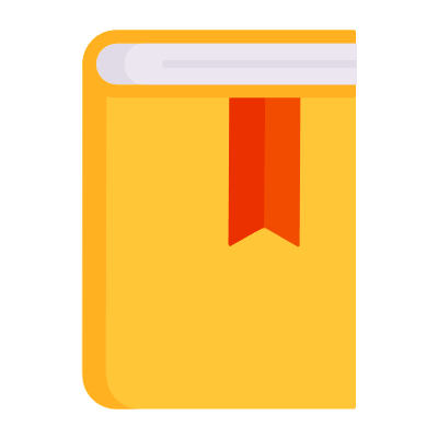 Book Bookmark, Animated Icon, Flat