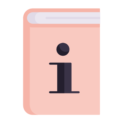 Info Book, Animated Icon, Flat