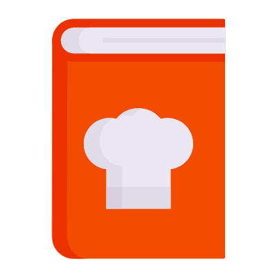 Cook Book, Animated Icon, Flat