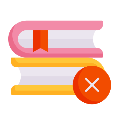 Books Cross, Animated Icon, Flat