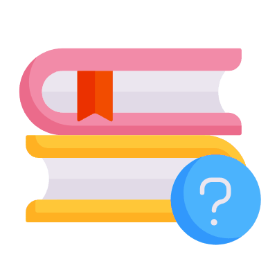 Books Question, Animated Icon, Flat